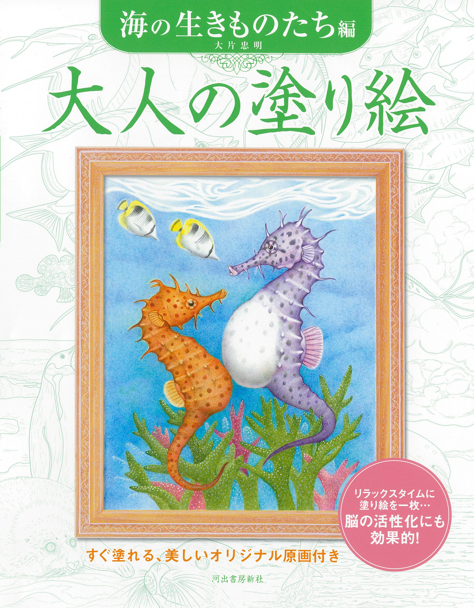 大人の塗り絵　海の生きものたち編